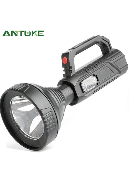 Güçlü Işık Projektör Çok Fonksiyonlu Uzun Menzilli Aydınlatma LED Taşınabilir USB Şarj Ekranı El Feneri Rengi (Yurt Dışından)