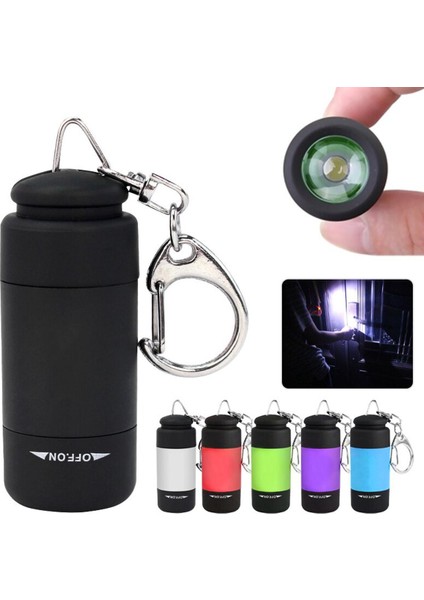 【yeni Ürün】 Taşınabilir Mini LED Işık USB Şarj Edilebilir Açık Su Geçirmez Anahtarlık Torch Lambası Işıkları Çok Renkli Çocuk El Feneri (Yurt Dışından)