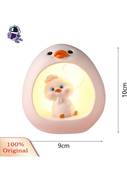 Grebest Ördek LED Işık Pille Çalışan Hayvan Ördek LED Gece Lambası Masa Süsleme (Yurt Dışından) fiyatları