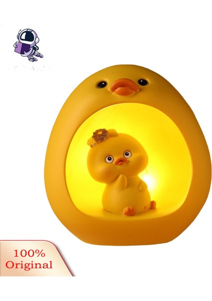 Grebest Ördek LED Işık Pille Çalışan Hayvan Ördek LED Gece Lambası Masa Süsleme (Yurt Dışından) modelleri