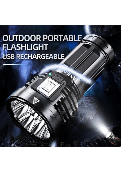 LED El Feneri Cob Yan Işık USB Şarj Edilebilir El Feneri Açık Taşınabilir Lamba 4 Modu Kamp Yürüyüş Balıkçılık Avcılık Için Su Geçirmez Işık (Yurt Dışından) modelleri