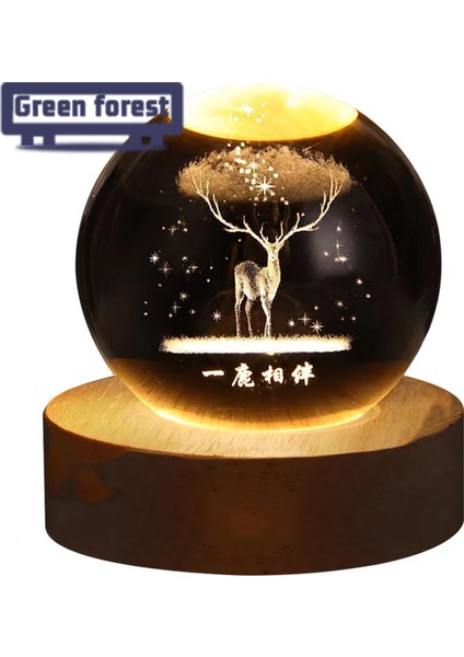 Yeşil Orman LED Gece Lambası Yumuşak Işık ve Ücretsiz LED Gece Lambası (Yurt Dışından) modelleri