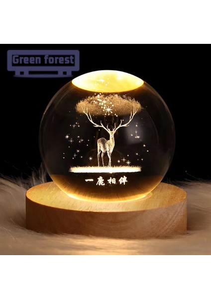 Yeşil Orman LED Gece Lambası Yumuşak Işık ve Ücretsiz LED Gece Lambası (Yurt Dışından) fırsatları