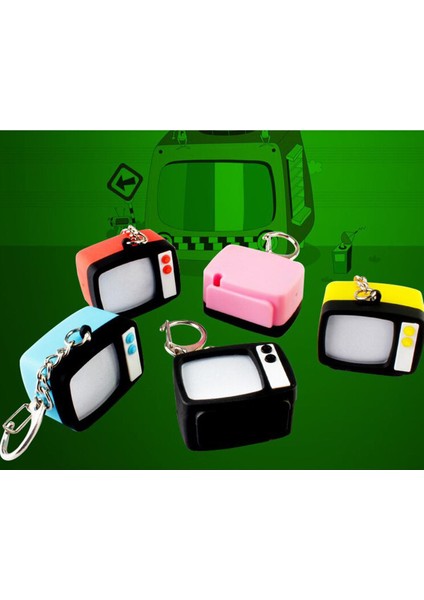 [yeni Ürün] Eski Moda Tv Anahtarlık El Feneri LED Anahtarlık Ses Anahtarlık Çocuk Oyuncakları Hediye Araba Anahtarlık Noel Hediyesi (Yurt Dışından)