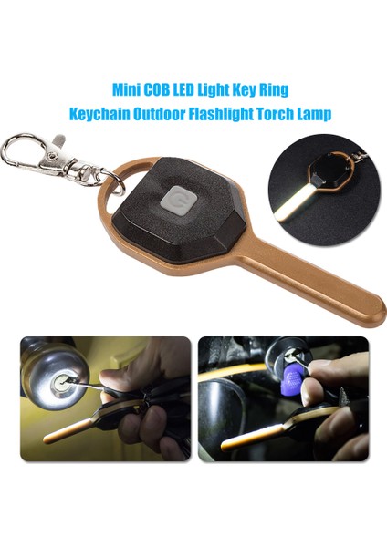 Greenhome Taşınabilir Mini Cob LED Işık Anahtarlık Anahtarlık Açık El Feneri Torch Lambası (Yurt Dışından) fiyatları