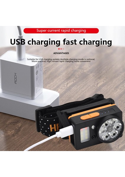 Yeni Sl-11/ Sl-12 Akıllı Sensör Far Koşu 6000 K Açık Hava Macera Yürüyüş Balıkçılık Projektör 200 M Mesafe Işığı Far (Yurt Dışından)