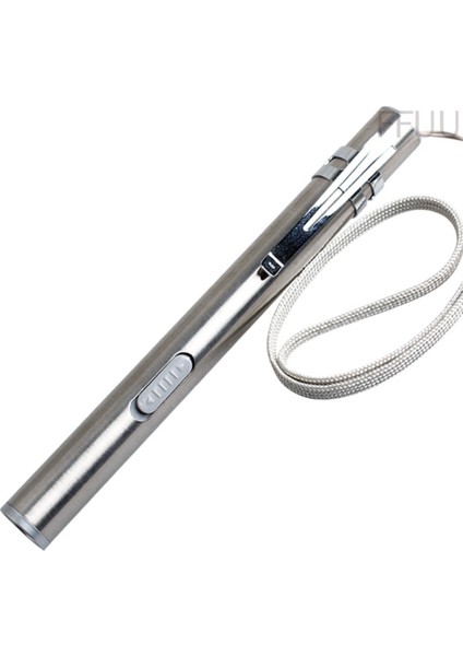 [rongcai] [hazır Stok] Paslanmaz Çelik Mini LED El Feneri Klipsli Şarj Edilebilir USB Şarjı (Yurt Dışından) modelleri