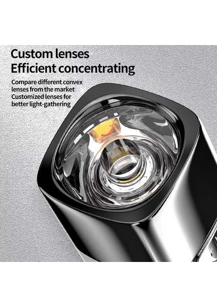 [fun Lıve] LED Güçlü Işık Şarj Hazinesi El Feneri USB Şarj Edilebilir Mini Taşınabilir Ultra Parlak Ev Uzun Menzilli Dış Aydınlatma (Yurt Dışından) fırsatları