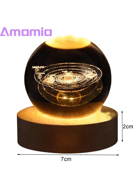Amamia Masa LED Lamba Düşmeye Dayanıklı Göz Koruma Gece Lambası (Yurt Dışından)