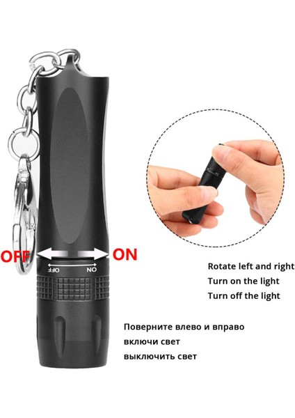 Mını Süper Parlak LED El Feneri T6 Lamba Boncuk Su Geçirmez LED Torch Kullanın Aa Pil ile Çalışır Dış Mekan Kullanımı Için Uygundur (Yurt Dışından)