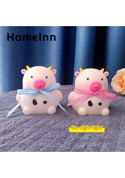 Homeınn Karikatür Inek Lambası Titreşimsiz Ücretsiz Karikatür Inek Tarzı Pille Çalışan LED Gece Lambası (Yurt Dışından)