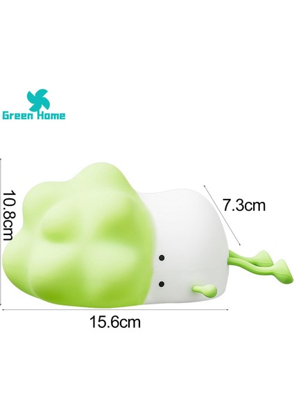 Yeşil Ev Gece Lambası Parlaklık Ayarlanabilir USB Şarj Lahana LED Gece Lambası Dekor (Yurt Dışından) fiyatları