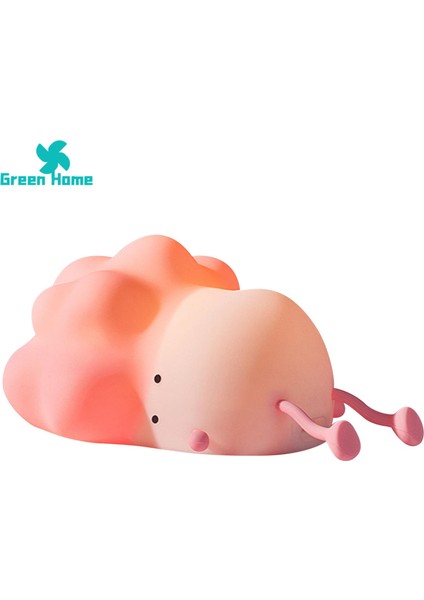 Yeşil Ev Gece Lambası Parlaklık Ayarlanabilir USB Şarj Lahana LED Gece Lambası Dekor (Yurt Dışından) modelleri