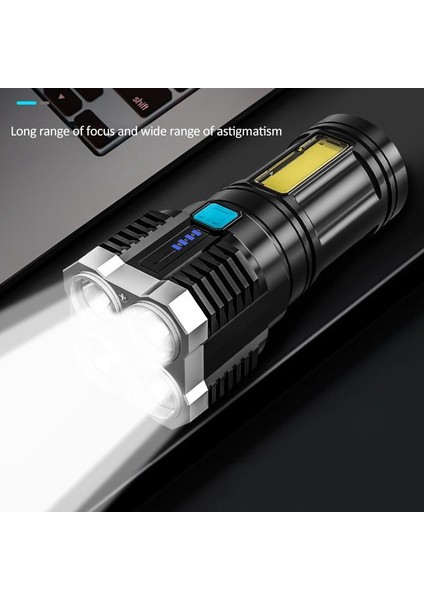 Çekirdekli El Feneri Süper Parlak Şarj Edilebilir El Feneri Çok LED Uzun Menzilli Spot Işığı Açık Hava Balıkçılığı Için Cob Işığı (Yurt Dışından) fırsatları