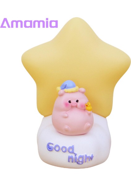 Amamia Karikatür Lamba Göze Çarpan Olmayan Karikatür Gy Ördek Tarzı LED Başucu Lambası Dekor (Yurt Dışından) modelleri