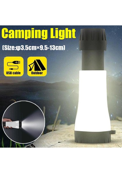 USB Şarj Edilebilir Mini Asılı Çadır Fener LED Teleskopik El Feneri Açık Kapalı Için Acil Işık (Yurt Dışından)