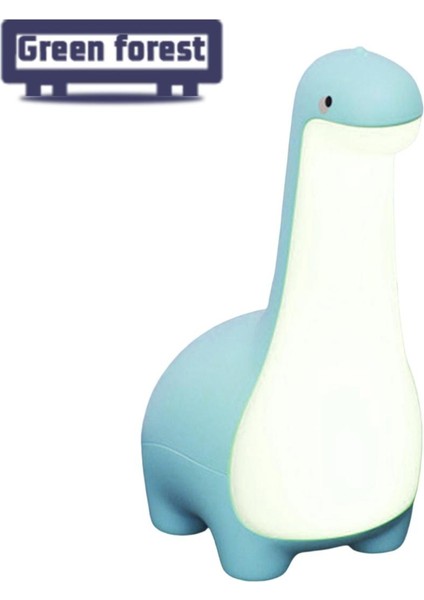 Yeşil Orman LED Gece Lambası Sevimli Görünüm Uyku-Eşlik Dinozor Gece Lambası Benzersiz Hediye (Yurt Dışından)
