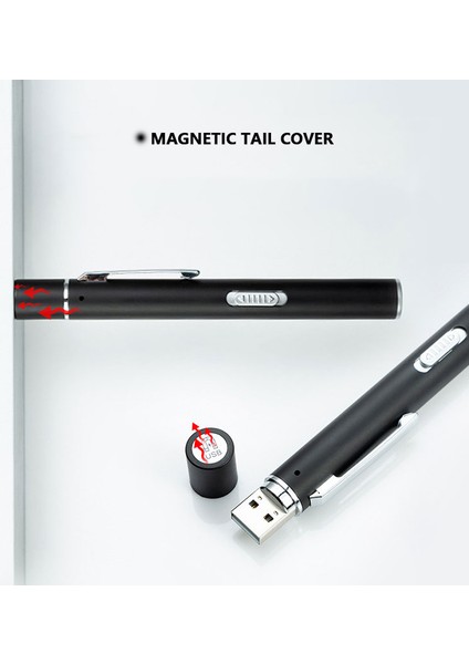 USB Şarj Edilebilir Tıbbi Kullanışlı Kalem Işık Mini Hemşirelik El Feneri LED Torch Lambası Paslanmaz Çelik Klip Cep LED El Feneri (Yurt Dışından) indirimleri