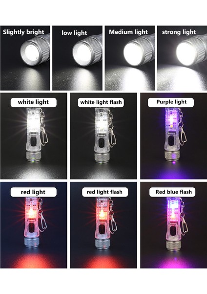 LED Mini El Feneri Anahtarlık Işık Çok Modlu Taşınabilir Lambalar Manyetik Onarım Açık Cep Fener Ultraviyole El Feneri (Yurt Dışından) fiyatları