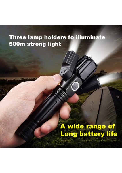 Dış Mekan Için El Feneri Ayarlanabilir Yüksek Parlaklık Alüminyum Alaşımlı Şarj Edilebilir Bisiklet Işığı (Yurt Dışından) modelleri