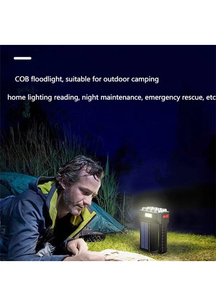 2022 Yeni Güneş Şarj Edilebilir USB Güçlü Işık El Feneri Süper Parlak 8 Kafa LED El Feneri Taşınabilir Projektör (Yurt Dışından) fiyatları