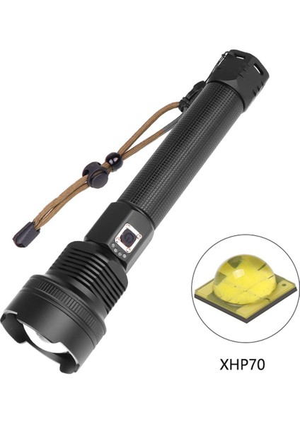 XHP70 LED Odes Karartma Yüksek Parlaklık USB Şarj El Feneri (Yurt Dışından)