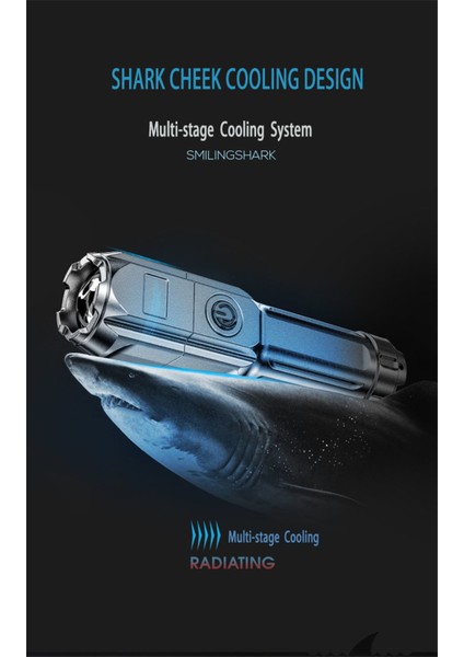 El Feneri Güçlü Işık USB Şarj Edilebilir Zoom Dev Parlak Ev Açık Taşınabilir LED Işıklı El Feneri Ultra Parlak (Yurt Dışından) fırsatları