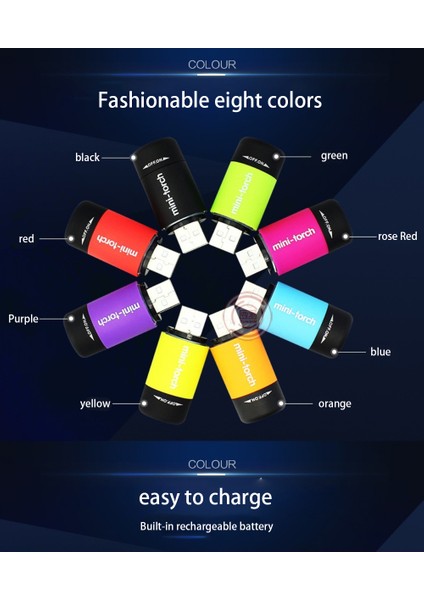 Taşınabilir Mini Anahtarlık Cep USB Şarj Edilebilir LED Işık El Feneri 25LM Su Geçirmez Açık Kamp El Feneri (Yurt Dışından) indirimleri