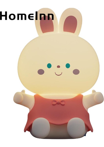 Homeınn Karikatür Lamba Göz Koruması Karikatür Tavşan Kreş Lambası Yatak Odası Uyku Işığı (Yurt Dışından)