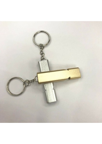 3 Adet Açık Düz Metal Çift Frekanslı Imdat Düdüğü Çift Tüp (Yurt Dışından) fırsatları