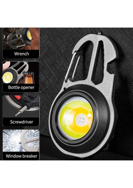 Süper Parlak Mini Çalışma Işığı USB Şarj Edilebilir El Feneri Açık Kapalı Için Anahtarlık Işık Tornavida (Yurt Dışından)