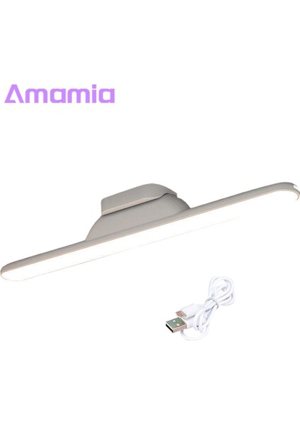 Amamia LED Lamba Şarj Edilebilir Göz Bakımı USB Şarjlı Manyetik Masa Lambası (Yurt Dışından)