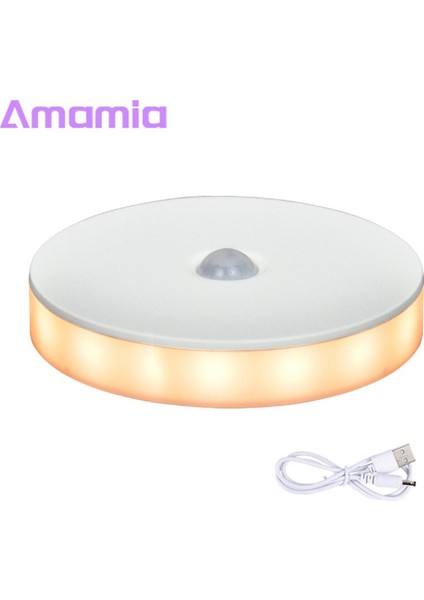 Amamia LED Indüksiyon Lamba Parlamayan Kızılötesi Otomatik Açma/kapama Hareket Sensörlü Gece Lambası (Yurt Dışından)