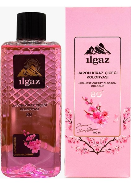 Elegance Series Japon Kiraz Çiçeği Kolonyası 400 ml 80 Derece Eau De Cologne