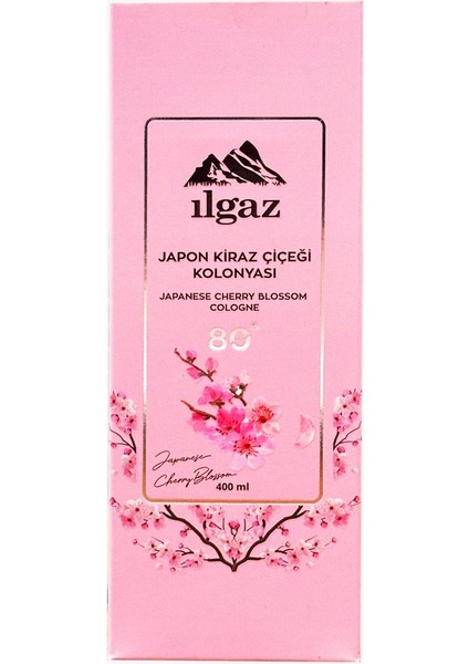 Elegance Series Japon Kiraz Çiçeği Kolonyası 400 ml 80 Derece Eau De Cologne