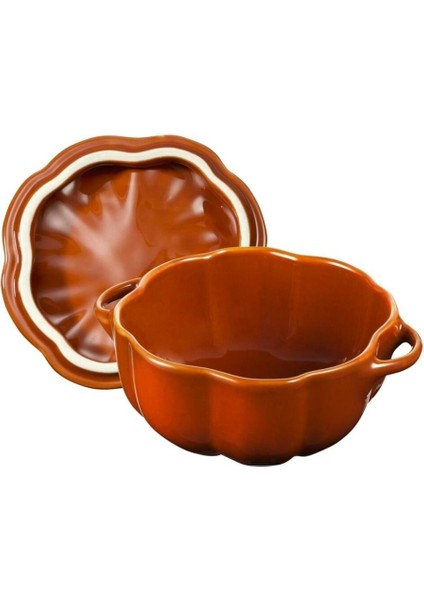 Mini Cocotte Seramik Balkabağı Kase 12Cm