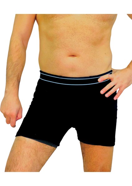 Aşırı Terleme Önleyici Siyah Erkek Boxer, Ter Sızdırmaz, Çift Katmanlı fiyatları