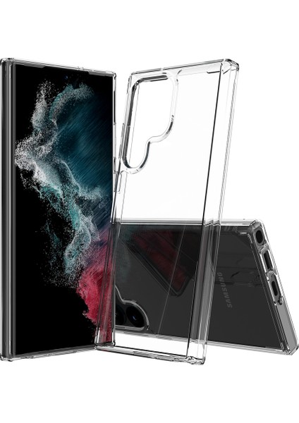 Samsung Galaxy S23 Ultra Için Kristal Berraklığında Sert Akrilik Telefon Kılıfı - Şeffaf (Yurt Dışından)
