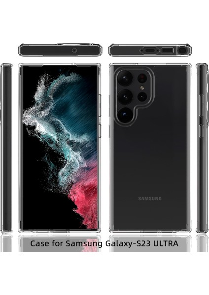 Samsung Galaxy S23 Ultra Için Kristal Berraklığında Sert Akrilik Telefon Kılıfı - Şeffaf (Yurt Dışından)