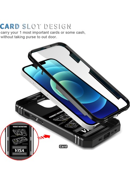iPhone 15 Plus Için Kayar Lens Koruyucu Halka Standlı Telefon Kılıfı - Siyah (Yurt Dışından) fırsatları