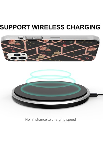 iPhone 15 Pro Max Için Mermer Ince Yumuşak Tpu Darbeye Dayanıklı Telefon Kılıf - Siyah (Yurt Dışından) modelleri