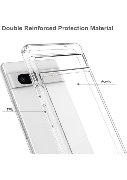 Google Pixel 7A Için Kristal Berraklığında Sert Akrilik Telefon Kılıfı - Şeffaf (Yurt Dışından) modelleri