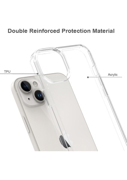 iPhone 15 Plus Için Kristal Berraklığında Sert Akrilik Telefon Kılıfı - Şeffaf (Yurt Dışından) modelleri