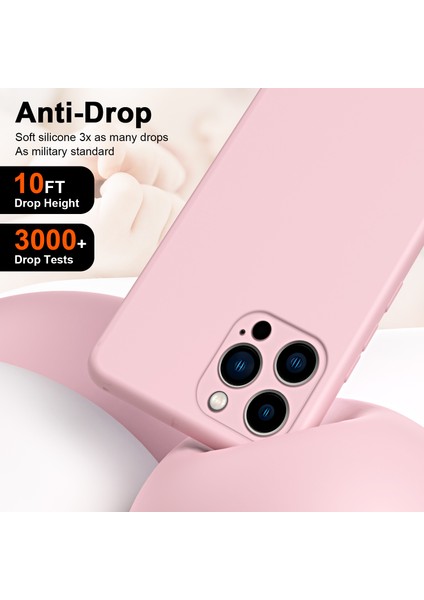 iPhone 15 Pro Max Için Ince Likit Silikon Yumuşak Telefon Kılıfı - Mor (Yurt Dışından) modelleri