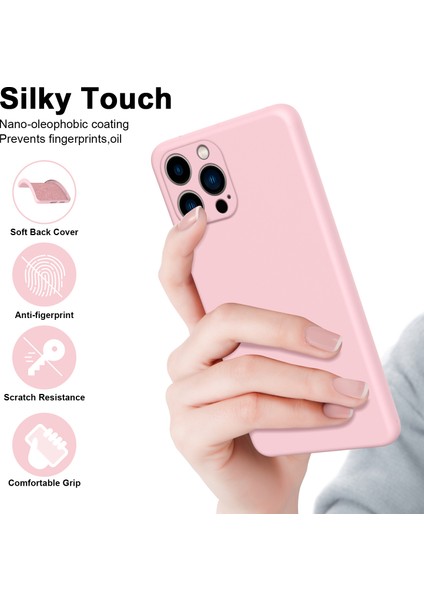 iPhone 15 Pro Max Için Ince Likit Silikon Yumuşak Telefon Kılıfı - Mor (Yurt Dışından) fırsatları