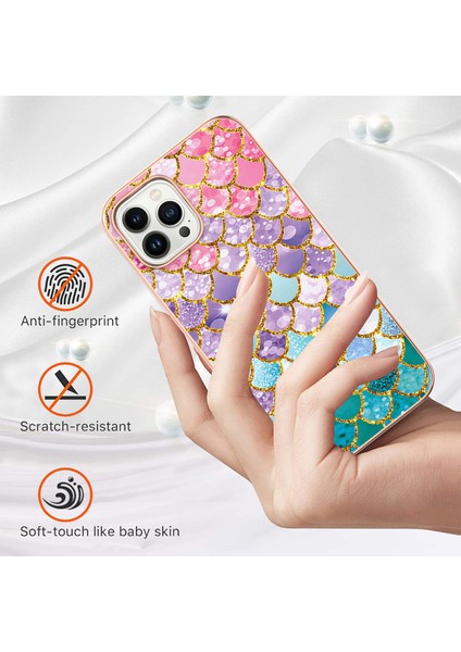 iPhone 15 Pro Için Ince Şık Desenli Tpu Tampon Telefon Kılıfı - Renkli (Yurt Dışından) modelleri