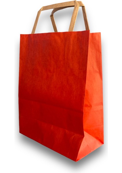 Karton Çanta 9X18X23 ( Kırmızı 70GR Kraft ) – 1 Adet