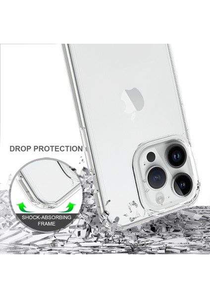iPhone 15 Pro Için Kristal Berraklığında Sert Akrilik Telefon Kılıfı - Siyah (Yurt Dışından) fiyatları