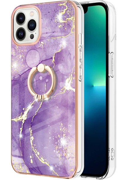 iPhone 15 Pro Için Halka Tutucu Sert Arka Tpu Telefon Kılıfı - Mor (Yurt Dışından) fiyatları