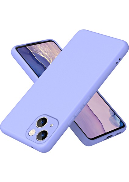 iPhone 15 Plus Için Ince Likit Silikon Yumuşak Telefon Kılıfı - Siyah (Yurt Dışından)